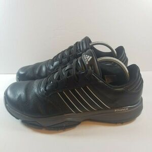 Adidas Mens Size 10 360 Bounce Black Soft Spikes Golf Shoes F33681